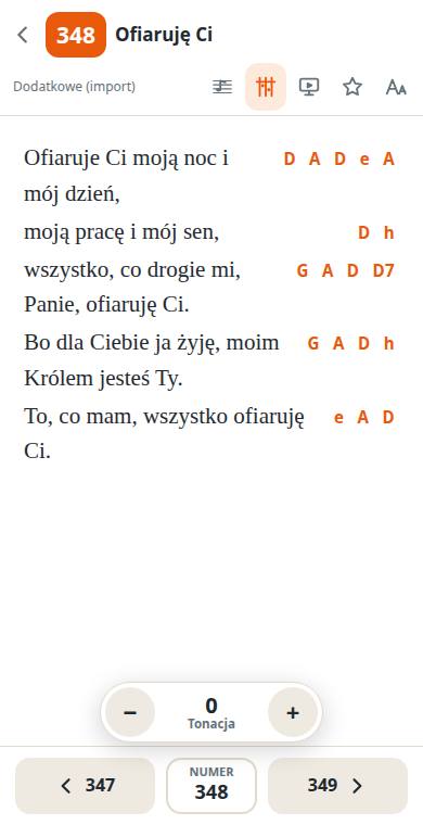 Pieśń z chwytami